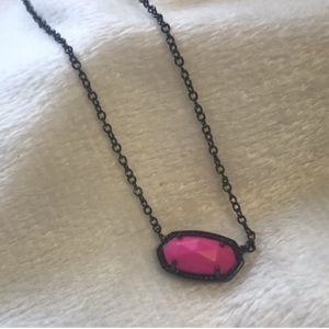 Gunmetal and pink Kendra Scott Eliza